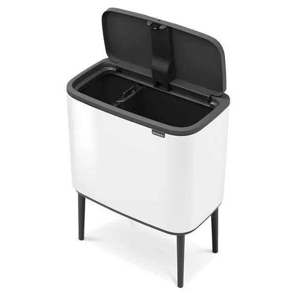 Мусорный бак 2 секции 11+23л, белый, Brabantia, 313547 - изобр. 11