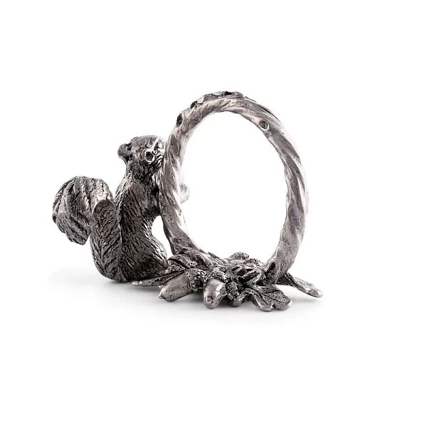 Набор из 2 колец для салфеток "Белка на ветке", 4,5 х 6,5 см, олово, Vagabond House, США, VAG-S115B-1-2 - изобр. 9