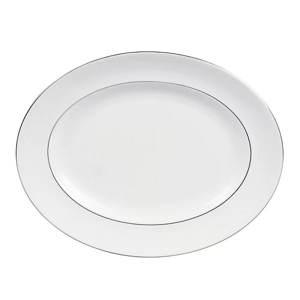 Овальное блюдо Vera Wang Blanc Sur Blanc 35 см материал фарфор, цвет белый, Wedgwood, Великобритания, 50108303001 - изобр. 7