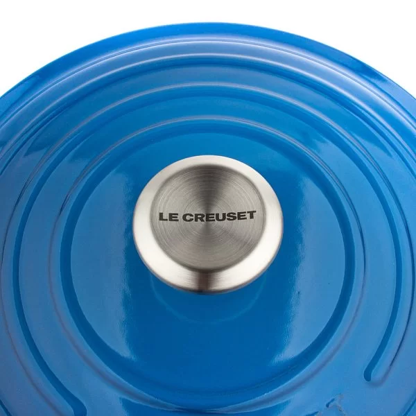 Кастрюля низкая 30 см, объем 3,2 л, материал чугун, цвет синий, Le Creuset, Франция, 21180302002430 - изобр. 9