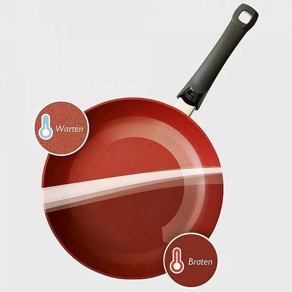 Сковорода с антипригарным покрытием 26 см серия SensoRed, алюминий, Fissler, Германия, 157303261 - изобр. 10