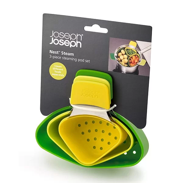 Набор из 3 пароварок для кастрюли, нержавеющая сталь + силикон, Joseph Joseph, 40083 - изобр. 9