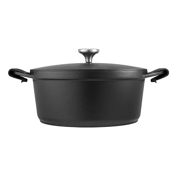 Кастрюля Agile 28 см, объем 6,3 л, алюминий с антипригарным покрытием, цвет чёрный, Maxwell & Williams, MW407-NU0015 - изобр. 7