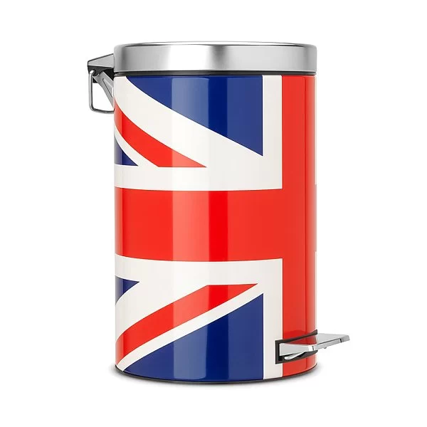 Ведро для мусора с педалью Union Jack 12 л материал нержавеющая сталь, Brabantia, 479748 - изобр. 8