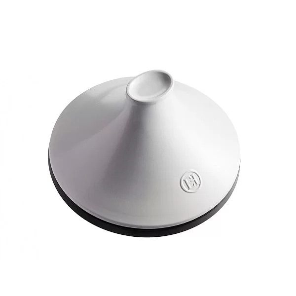 Тажин керамический Delight 4 л индукционный диаметр 33 см, цвет графит + белый, Emile Henry, Франция, 776632 - изобр. 10