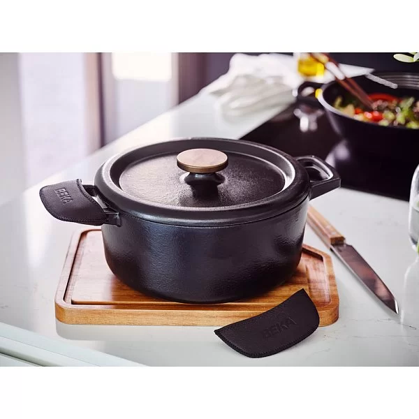 Кастрюля чугунная NORI 7,8 л, диаметр 30 см, цвет черный, BEKA, Бельгия, 100168 - изобр. 9