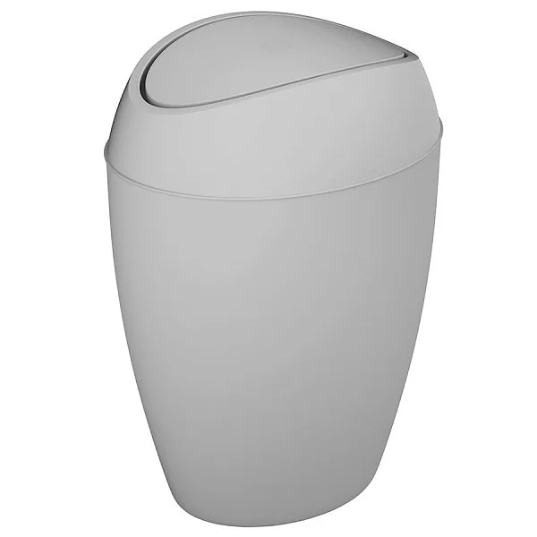 Корзина для мусора с крышкой Twirla 9 л, полипропилен, цвет серый, Umbra, Канада, 1012978-918 - изобр. 7