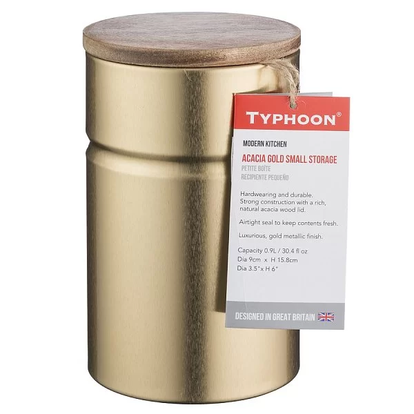 Емкость для хранения Modern Kitchen 0,9 л, цвет золотой, материал олово, Typhoon, Великобритания, 1401.180V - изобр. 8