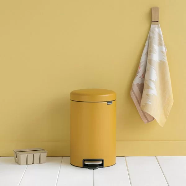 Мусорный бак с педалью NewIcon, 12л, минерально-горчичный, Brabantia, 115868 - изобр. 10
