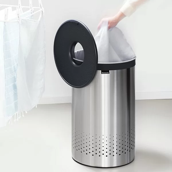 Бак для белья 60л, стальной матовый, Brabantia, 105166 - изобр. 9