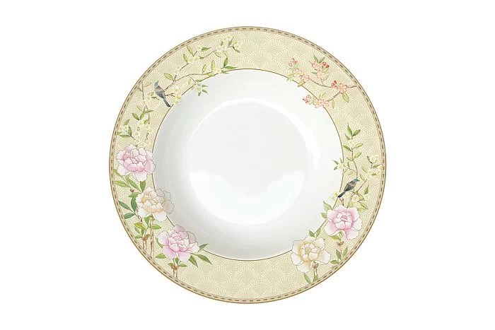 Тарелка суповая &quot;Дворцовый парк&quot; 22,5 см, фарфор, бежевый, Easy Life, EL-R1360_PALF - изобр. 7