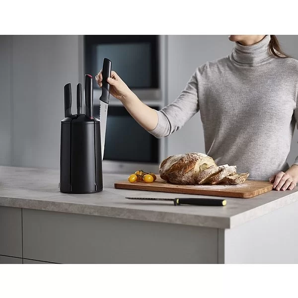 Набор из 5 ножей Elevate Carousel в подставке 13,3х13,3х35 см, нержавеющая сталь + пластик, Joseph Joseph, Великобритания, 10527 - изобр. 8