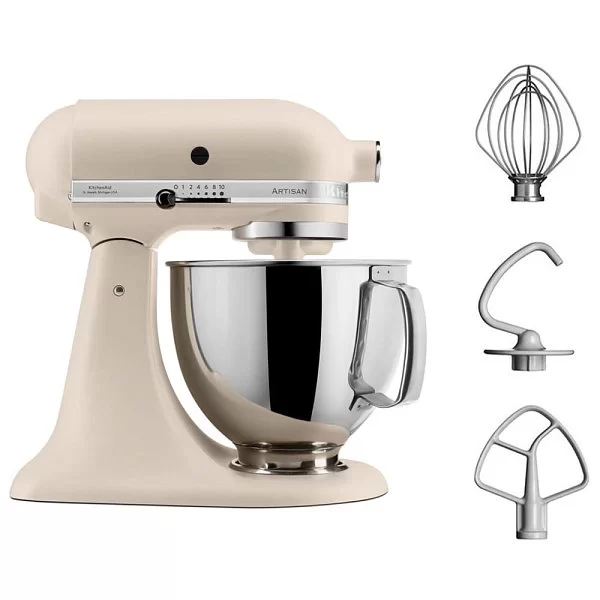 Миксер планетарный Artisan, 4,8 л, цвет кремовый, Kitchen Aid, США, 5KSM125EMH - изобр. 8