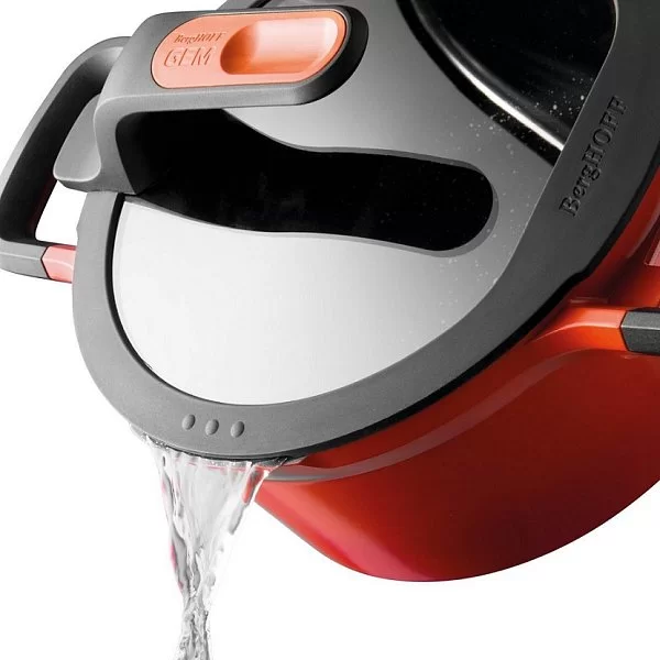 Кастрюля с крышкой Gem Red, диаметр 28 см, объем 7,3 л, цвет оранжевый, материал алюминий, Berghoff, Бельгия, 2307403 - изобр. 9
