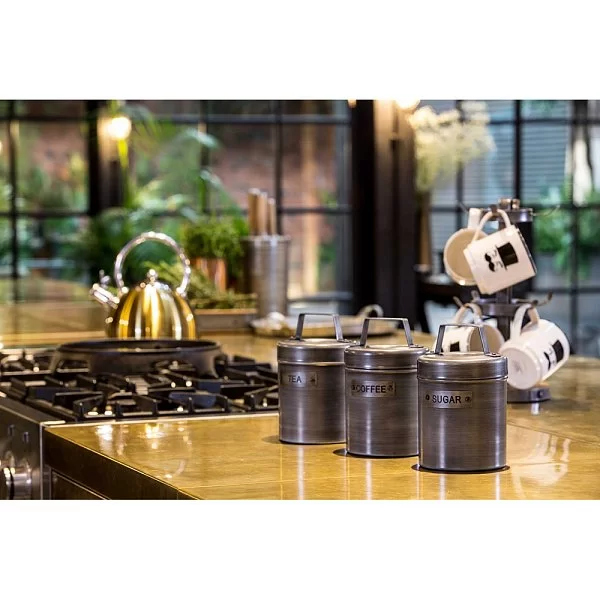 Емкость для хранения сахара Industrial Kitchen 11x17 см, материал металл, цвет серебряный, Kitchen Craft, Великобритания, INDSUGAR - изобр. 8