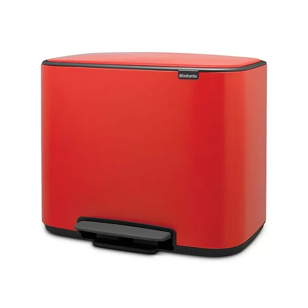 Мусорный бак 3 секции Pedal Bin Bo, 3x11л, пламенно-красный, Brabantia, 121029 - изобр. 8