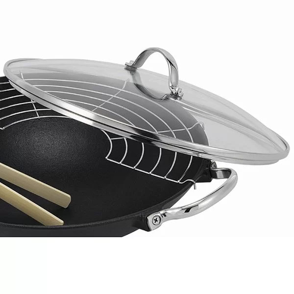 Вок чугунный с крышкой и решеткой Lhasa 30 см BEKA, Бельгия, 14300734 - изобр. 8