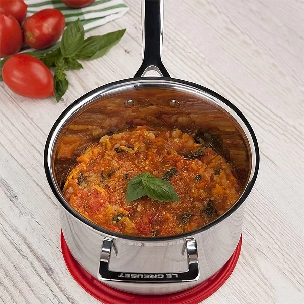 Ковш с крышкой 1,9 л, диаметр 16 см, нержавеющая сталь с антипригарным покрытием, Le Creuset, Франция, 96200916001000 - изобр. 11
