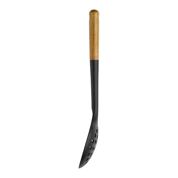 Шумовка 31x9,4 см, материал силикон + дерево, цвет черный, Staub, Франция, 40503-100 - изобр. 8