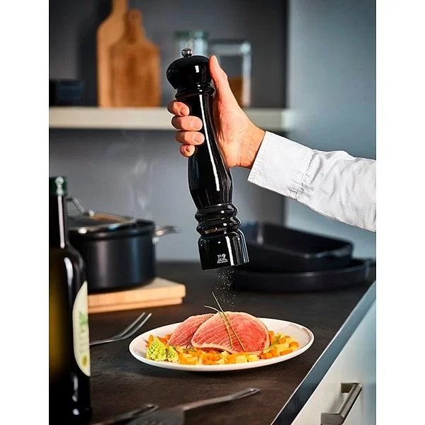 Электрическая мельница для соли Paris Electric высота 34 см, материал дерево + металл, цвет шоколад, Peugeot, Франция, 38014 - изобр. 8