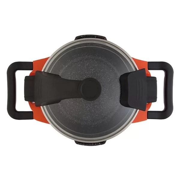 Кастрюля с крышкой Virgo Orange, диаметр 16 см, объем 1,5 л, цвет оранжевый, алюминий, Berghoff, Бельгия, 2304900 - изобр. 8