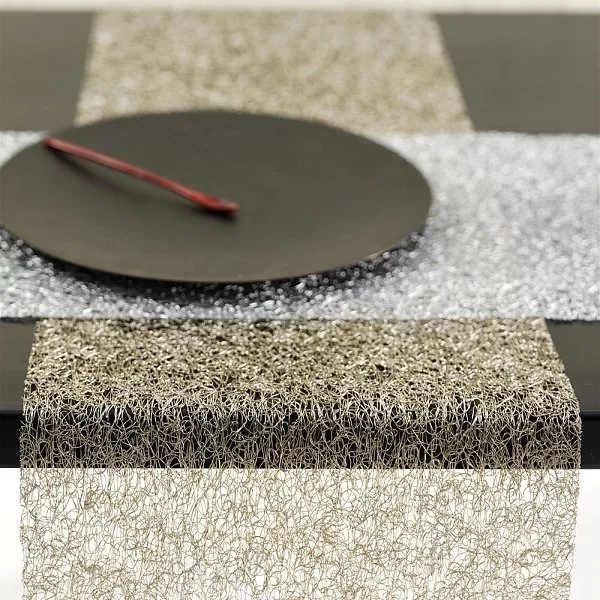 Салфетка подстановочная Metallic lace, 36x48см, серебро, Chilewich, 0209-MTLC-SILV - изобр. 9