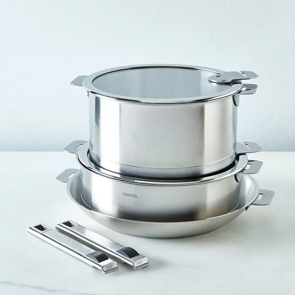 Кастрюля Strate 6,6 л, диаметр 26 см, матовая нержавеющая сталь 18/10, Cristel, Франция, C26QL - изобр. 17