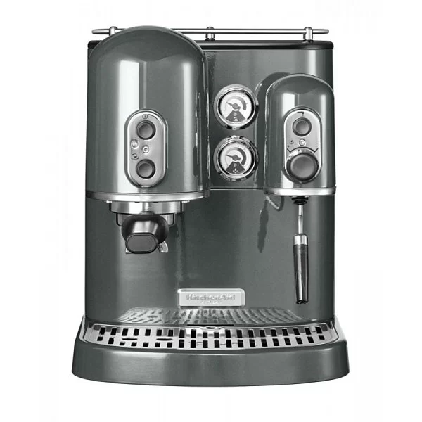 Кофеварка Artisan рожковая, 2 л, серебряный медальон, Kitchen Aid, 5KES2102EMS - изобр. 10