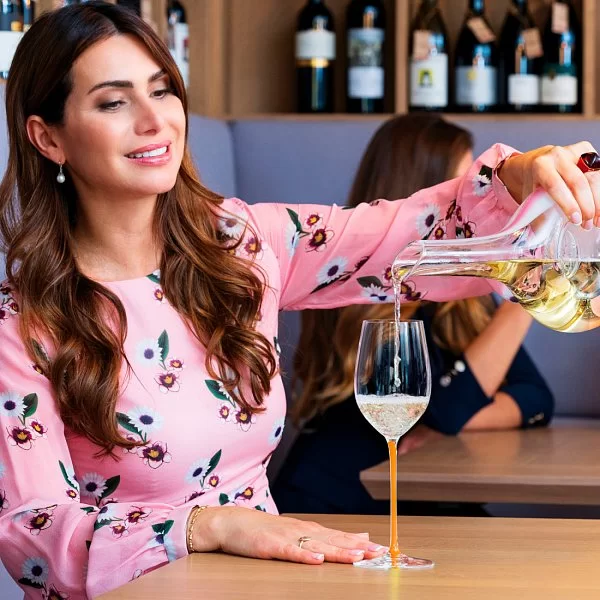 Бокал для белого вина Riesling/Zinfandel 395 мл, ручная работа, оранжевая ножка, хрусталь, Fatto a mano, Riedel, 4900/15O - изобр. 10