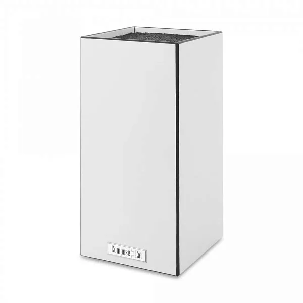 Подставка для кухонных ножей 11х11х24 см, композитный материал, цвет белый, ComposeEat, PDN111018OA4 - изобр. 7