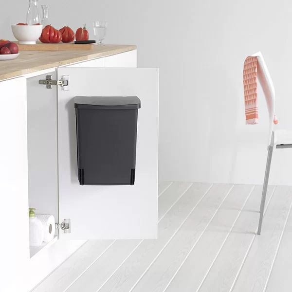 Мусорный бак встраиваемый 10л, черный, Brabantia, 395246 - изобр. 11