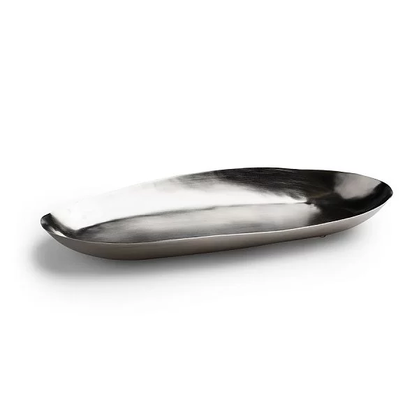 Подставка для предметов Nile Silver 28х13х2,5 см, латунь, Kassatex, США, ANL-TR-SLV - изобр. 7