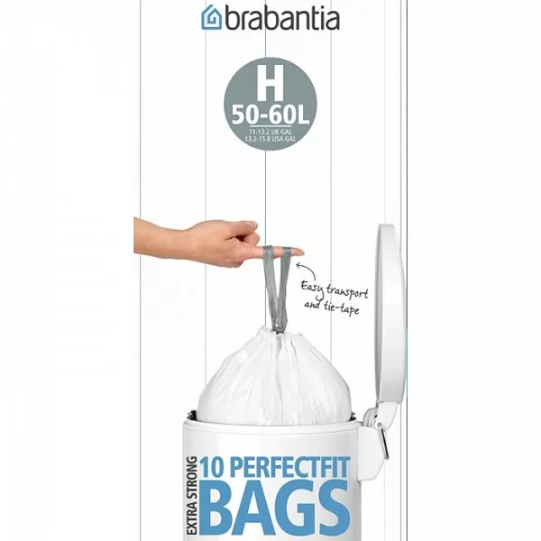 Мешки для мусора PerfectFit, 50-60л, 10шт, Brabantia, 246784 - изобр. 9