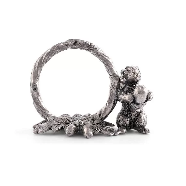 Набор из 2 колец для салфеток "Белка на ветке", 4,5 х 6,5 см, олово, Vagabond House, США, VAG-S115B-1-2 - изобр. 8