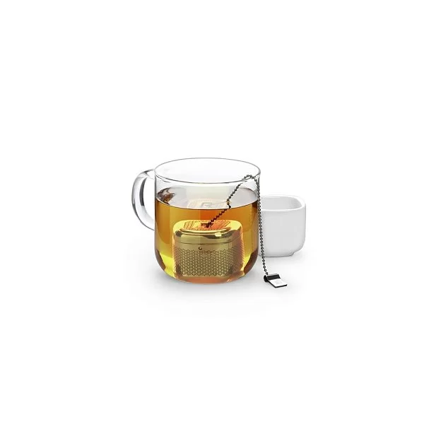 Ёмкость для заваривания Cutea с подставкой цвет белый, материал керамика + металл, Umbra, Канада, 1004304-670 - изобр. 8