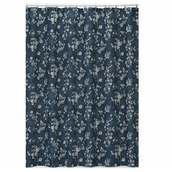 Шторка Indigo Blossoms 183х183 см, полиэстер, Creative Bath, США, S1271BLU - изобр. 7