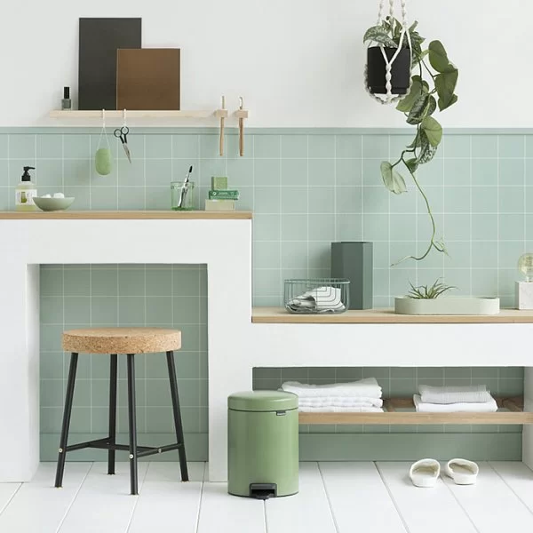 Мусорный бак с педалью NewIcon, 5л, зеленый мох, Brabantia, 112447 - изобр. 11