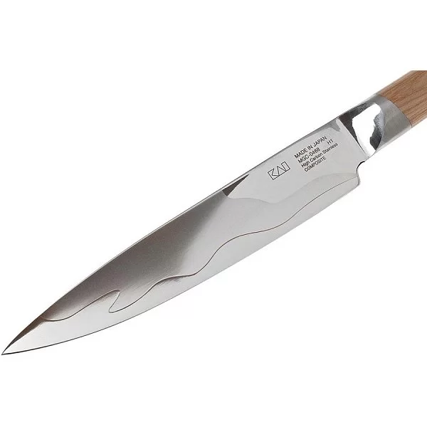 Нож кухонный для тонкой нарезки Sujihiki длина лезвия 17,6 см, сталь VG-MAX and SUS 420J2 Composite, Kai, Япония, MGC-0468 - изобр. 8
