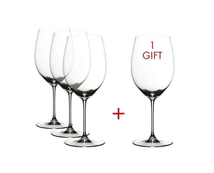 Набор бокалов для красного вина Cabernet/Merlot 625 мл, хрусталь, 4 шт, Veritas, Riedel, 5449/0 - изобр. 7