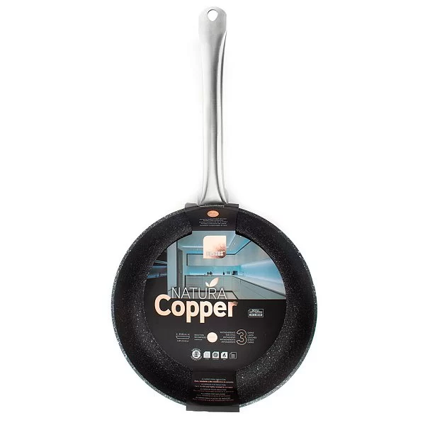 Сковорода антипригарная Natura Copper 28 см материал алюминий, высота 5 см, Ibili, Испания, 495028 - изобр. 12