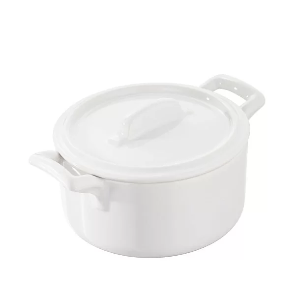 Кокотница круглая с крышкой Belle Cuisine 10х7 см, объем 200 мл, материал фарфор, цвет белый, Revol, Франция, 641587 - изобр. 7