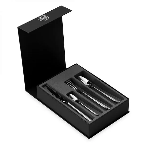 Набор столовых приборов на 6 персон Gaia, 24 предмета, нержавеющая сталь, Broggi, Италия, 1150500D05 - изобр. 9