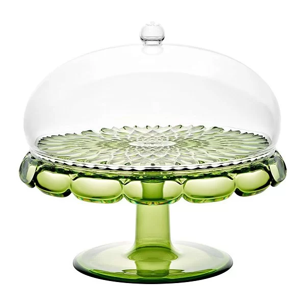 Блюдо для торта с крышкой Vanity 30 см, акриловое стекло, цвет зеленый, Guzzini, Италия, 131901SAC13 - изобр. 7