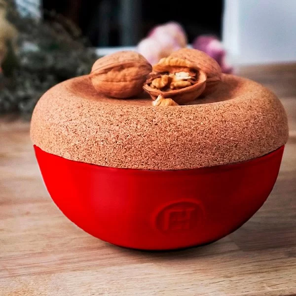 Емкость для хранения соли объем 0,48 л, 14,5x8,7 см, материал керамика, цвет гранат, Emile Henry, Франция, 348761 - изобр. 11