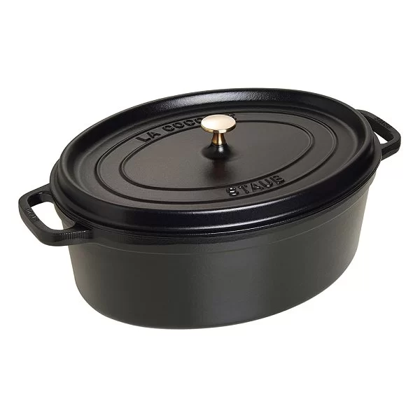 Кокот овальный черный, 6,7л, Staub, 1103325 - изобр. 7