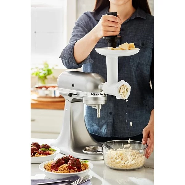 Насадка мясорубка пластиковая цвет белый, Kitchen Aid, США, 5KSMFGA - изобр. 12