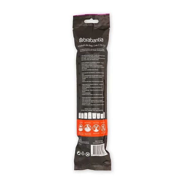 Мешки для мусора Pefect Fit 10-12 л, размер С, 10 шт, в рулоне, Brabantia, 137907 - изобр. 8