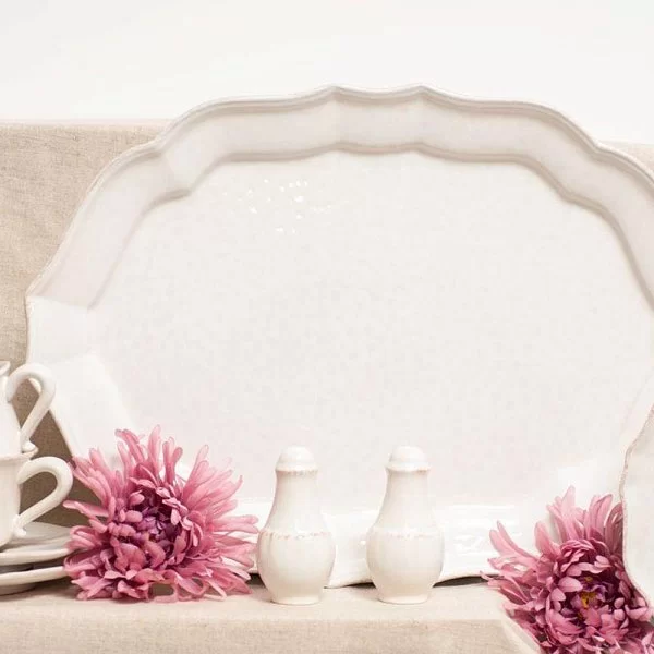 Блюдо овальное Impressions 45x32 см, керамика, цвет белый, Costa Nova, Португалия, IM535-WHI(SA461-00804A) - изобр. 12