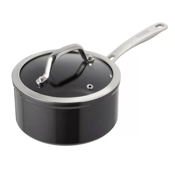 Ковш с крышкой Easy Pro, объем 2,3 л, диаметр 18 см, цвет черный, алюминий, Kuhn Rikon, Швейцария, 37631 - изобр. 7