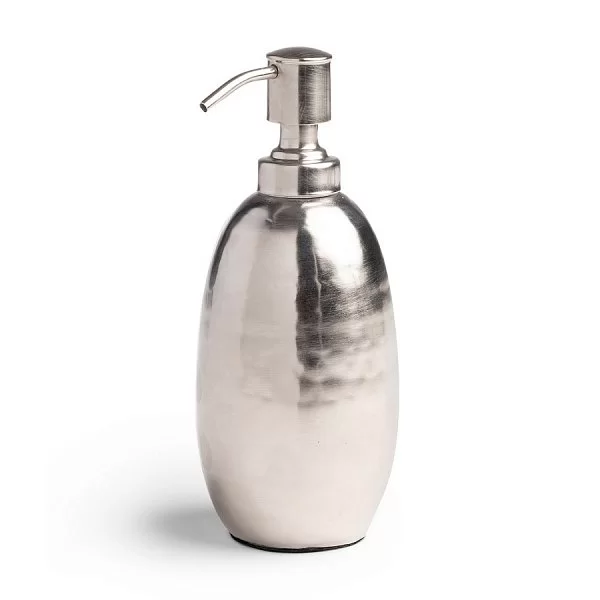 Дозатор для жидкого мыла Nile Silver 8х8х20 см, латунь, Kassatex, США, ANL-LD-SLV - изобр. 7